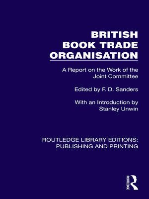 cover image of British Book Trade Organisation
